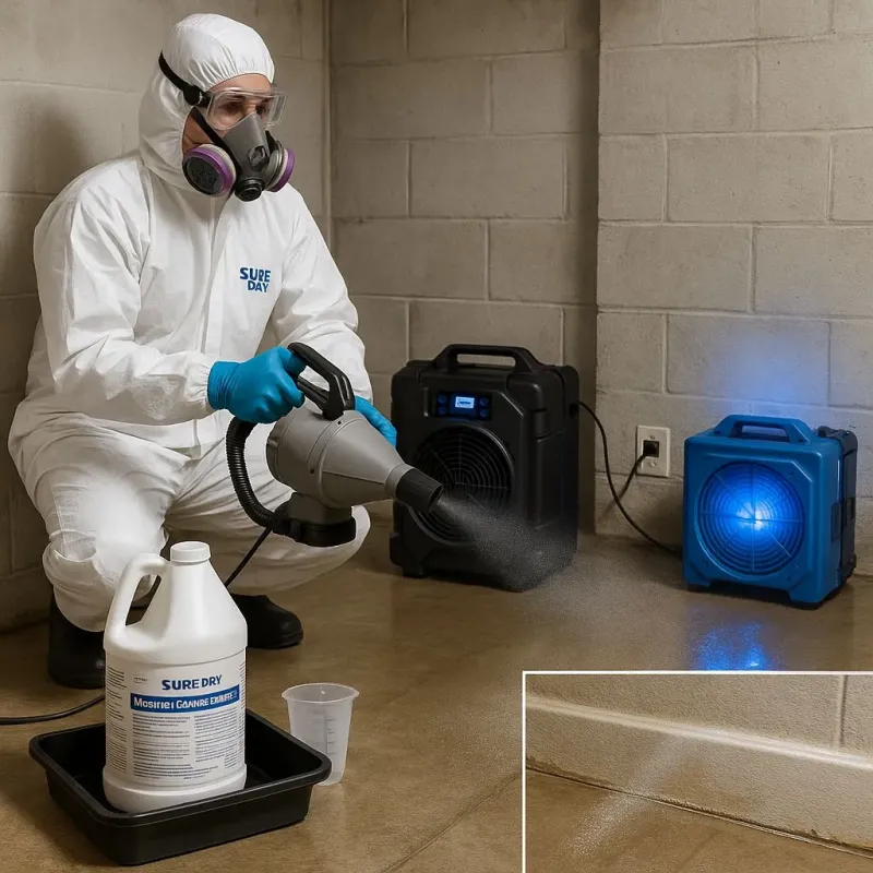 Sanitization and Odor Removal process in Felton, CA